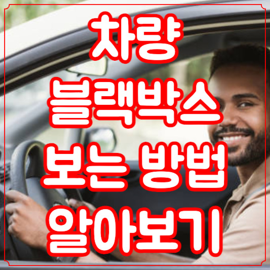 차량 블랙박스 보는 방법