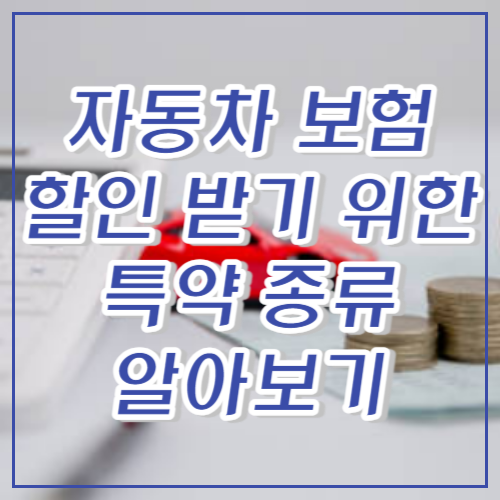 자동차 보험 할인 특약